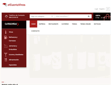 Tablet Screenshot of elcuentavinos.com